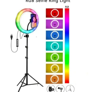 Aro De Luz Rgb Suono Usb 15 Colores Ajustables 26Cm - Image 3