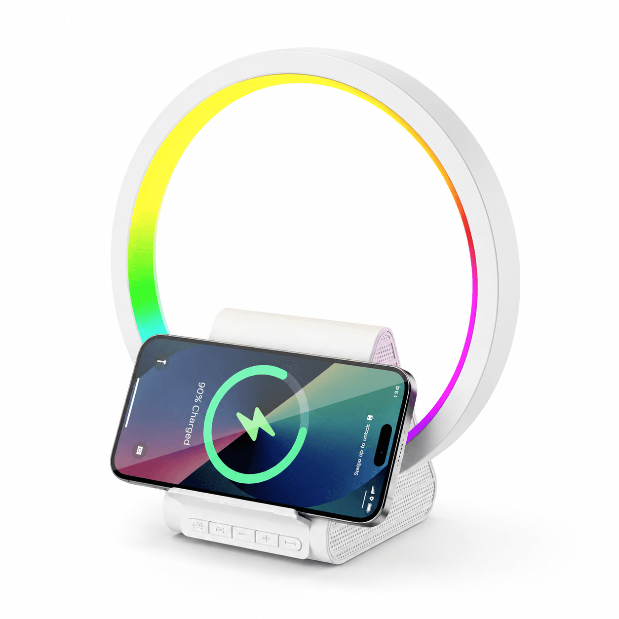 CARGADOR CON BLUETOOTH Y LED RGB BT 256