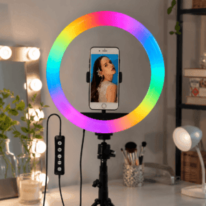 Aro De Luz Rgb Suono Usb 15 Colores Ajustables 26Cm - Image 2
