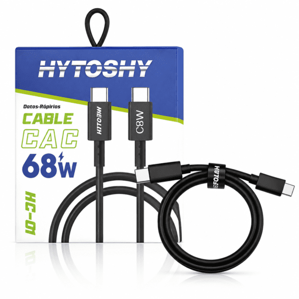 Cable USB C a USB C 68W Hytoshy HC 01 1