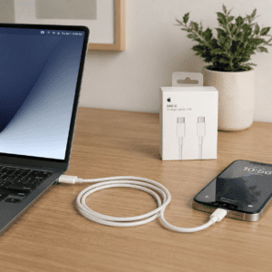 Cable iPhone USB-C a USB-C Mallado Premium Certificado 1 Metro - Image 2