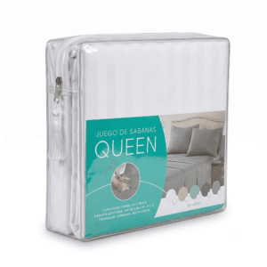 Juego de Sábanas Queen Size – Set de Sábanas para Cama Doble con Funda - Image 1