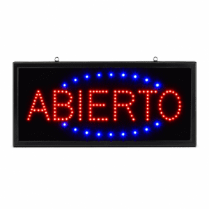 Cartel Led Abierto Sings Adbo-5 - Image 1
