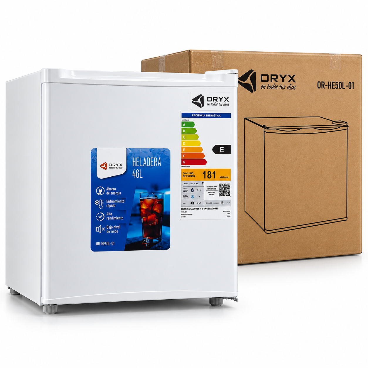 Heladera Compacta Oryx 50L OR-HE50L-01