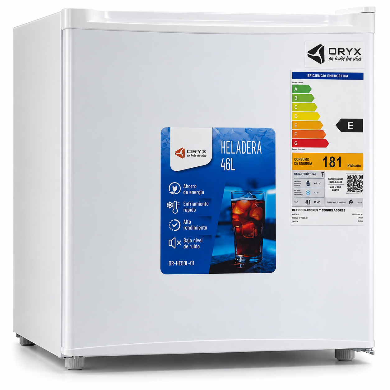Heladera Compacta Oryx 50L OR-HE50L-01