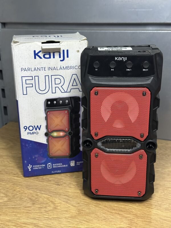 Parlante Bluetooth Kanji Fura con Radio FM y Luces LED