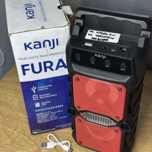 Parlante Bluetooth Kanji Fura con Radio FM y Luces LED - Imagen 2