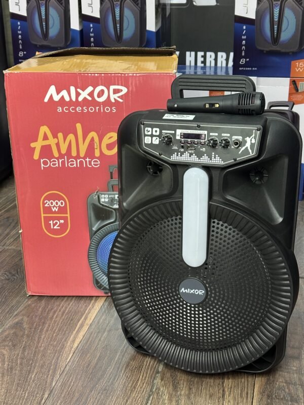 Parlante Mixor Anhelo de 12 Pulgadas con Micrófono y Control