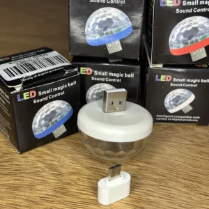 Luces LED Rítmicas USB con Adaptador V8