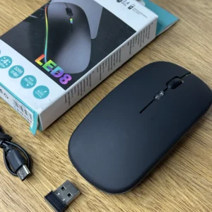 Mouse Inalámbrico Recargable LED8 RGB de 3200 DPI - Imagen 2