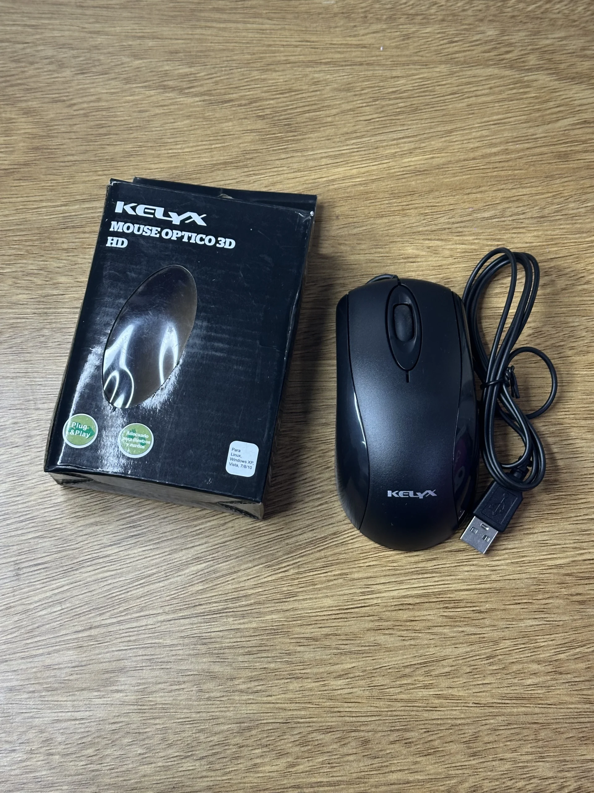 Mouse Óptico 3D HD MO-383 con Cable USB