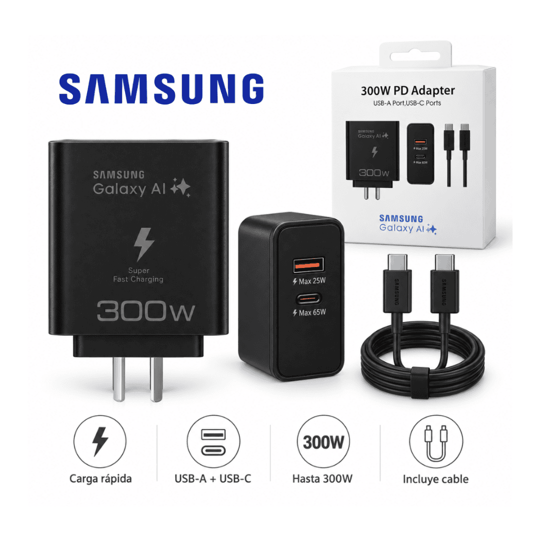 Cabezal Cargador Samsung 45W – Caja Blanca