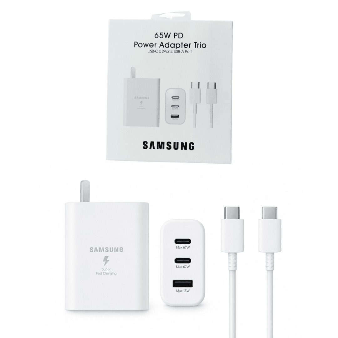 Cabezal Cargador Samsung 45W – Caja Blanca